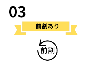 前割あり